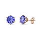 1 - Kenna Tanzanite (5mm) Martini Solitaire Stud Earrings 