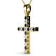 3 - Aja Treated Black and White Diamond Cross Pendant 