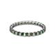 3 - Clarissa 2.50 mm Princess Cut Lab Created Alexandrite Eternity Band 