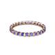 3 - Clarissa 2.50 mm Princess Cut Tanzanite Eternity Band 