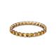 3 - Clarissa 2.50 mm Princess Cut Citrine Eternity Band 