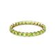 3 - Clarissa 2.50 mm Princess Cut Peridot Eternity Band 