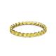 3 - Clarissa 2.50 mm Princess Cut Yellow Sapphire Eternity Band 