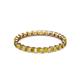 3 - Clarissa 2.50 mm Princess Cut Yellow Diamond Eternity Band 