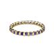 3 - Clarissa 2.50 mm Princess Cut Iolite Eternity Band 