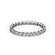 3 - Clarissa 2.50 mm Princess Cut Diamond Eternity Band 