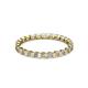 3 - Clarissa 2.50 mm Princess Cut Diamond Eternity Band 