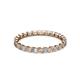 3 - Clarissa 2.50 mm Princess Cut Diamond Eternity Band 