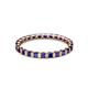 3 - Clarissa 2.50 mm Princess Cut Blue Sapphire Eternity Band 