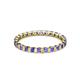 3 - Clarissa 2.50 mm Princess Cut Tanzanite Eternity Band 