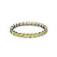 3 - Clarissa 2.50 mm Princess Cut Yellow Sapphire Eternity Band 