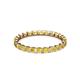 3 - Clarissa 2.50 mm Princess Cut Yellow Sapphire Eternity Band 