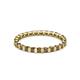 3 - Clarissa 2.50 mm Princess Cut Smoky Quartz Eternity Band 