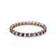 3 - Clarissa 2.50 mm Princess Cut Iolite Eternity Band 