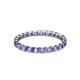 3 - Clarissa 2.50 mm Princess Cut Tanzanite Eternity Band 
