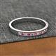 3 - Aaryn 2.00 mm Pink Tourmaline and Diamond 11 Stone Wedding Band 
