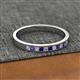 3 - Aaryn 2.00 mm Blue Sapphire and Diamond 11 Stone Wedding Band 
