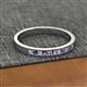 3 - Aaryn 2.00 mm Iolite and Diamond 11 Stone Wedding Band 