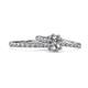 1 - Amabel Semi Mount Halo Bridal Set Ring 