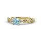 3 - Amaira Aquamarine and Diamond Engagement Ring 