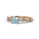 3 - Amaira Aquamarine and Diamond Engagement Ring 