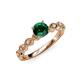 4 - Amaira Emerald and Diamond Engagement Ring 