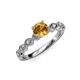 4 - Amaira Citrine and Diamond Engagement Ring 