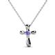 1 - Edena Petite Tanzanite Cross Pendant 