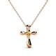 1 - Edena Petite Citrine Cross Pendant 