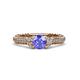 4 - Anora Signature Tanzanite and Diamond Engagement Ring 