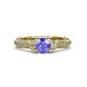 4 - Anora Signature Tanzanite and Diamond Engagement Ring 