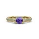 4 - Anora Signature Iolite and Diamond Engagement Ring 