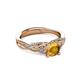 3 - Belinda Signature Citrine and Diamond Engagement Ring 