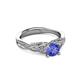 3 - Belinda Signature Tanzanite and Diamond Engagement Ring 
