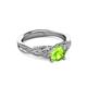 3 - Belinda Signature Peridot and Diamond Engagement Ring 