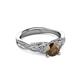 3 - Belinda Signature Smoky Quartz and Diamond Engagement Ring 