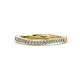 1 - Freya Curved Wedding Band Accented Natural Diamonds 