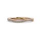 1 - Freya Curved Wedding Band Accented Natural Diamonds 