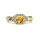 3 - Kalila Signature Citrine and Diamond Engagement Ring 