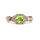 3 - Kalila Signature Peridot and Diamond Engagement Ring 
