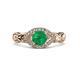 3 - Kalila Signature Emerald and Diamond Engagement Ring 