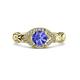 3 - Kalila Signature Tanzanite and Diamond Engagement Ring 
