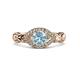 3 - Kalila Signature Aquamarine and Diamond Engagement Ring 