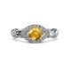3 - Kalila Signature Citrine and Diamond Engagement Ring 
