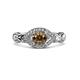 3 - Kalila Signature Smoky Quartz and Diamond Engagement Ring 