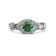 3 - Kalila Signature Created Alexandrite and Diamond Engagement Ring 