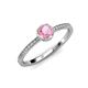 3 - Irene Pink Tourmaline and Diamond Halo Engagement Ring 