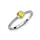 3 - Irene Yellow Sapphire and Diamond Halo Engagement Ring 