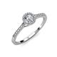 3 - Cyra Diamond Halo Engagement Ring  