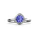 3 - Anneka Signature Tanzanite and Diamond Halo Engagement Ring 